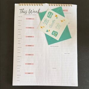 Weekly Meal Planner with Stickers